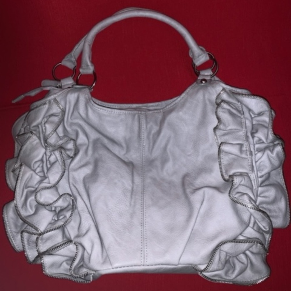 NINE WEST GRAY LEATHER TOTE/PURSE [LIKE NEW]
